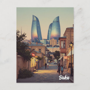Carte Postale Bakou Azerbaïdjan Voyage