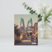 Carte Postale Bakou Azerbaïdjan Voyage (Debout devant)