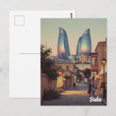 Carte Postale Bakou Azerbaïdjan Voyage (Devant / Derrière)