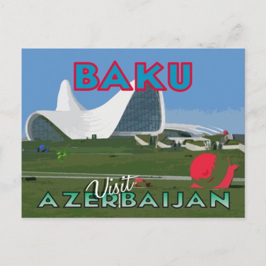 Carte Postale Bakou, Visit Azerbaijan Postcard (Devant)
