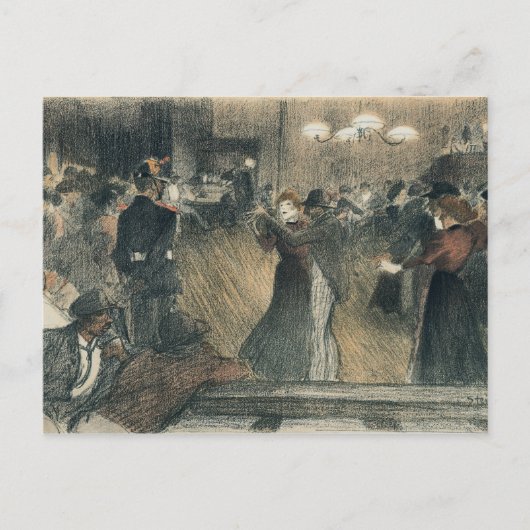 Carte Postale Bal à la Barrière (Devant)