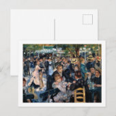 Carte Postale Bal au Moulin de la Galette, Auguste Renoir (Devant / Derrière)