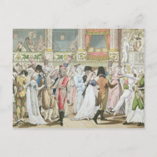 Carte Postale Bal costumé à l'Opéra, après 1800