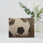 Carte Postale Bal De Football Sepia Toned (Debout devant)