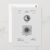 Carte Postale Bal de golf 1902, Brevet (Devant / Derrière)