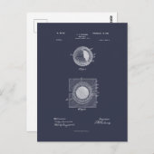 Carte Postale Bal de golf 1902, Brevet (Devant / Derrière)