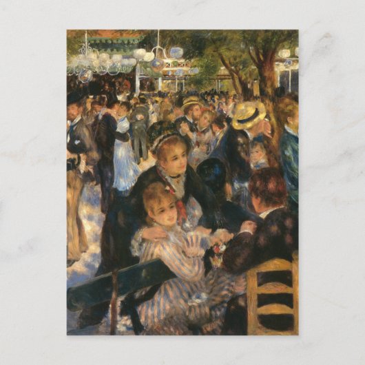 Carte Postale Bal du Galette de Renoir (1876) (Devant)