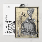 Carte Postale Bal Masquerade Halloween (Devant / Derrière)