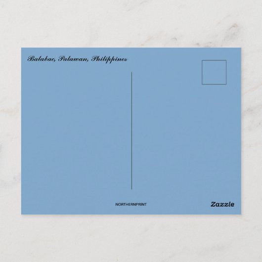 Carte Postale Balabac Palawan Philippines (Dos)