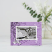 Carte Postale Balade Collage Violet Cadre photo (Debout devant)