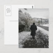 Carte Postale Balade dans la neige (Devant / Derrière)