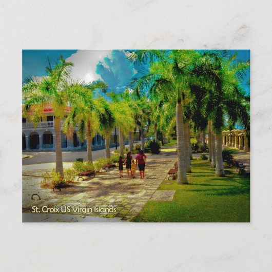 Carte Postale Balade dans les îles Vierges Frederiksted (Devant)