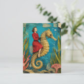 Carte Postale Balade d'hippocampe Fantastique (Debout devant)