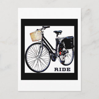 Carte Postale Balade en vélo BlackVintage