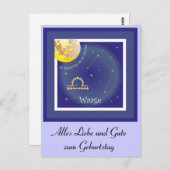 Carte Postale Balance 24 septembre au 23 octobre (Devant / Derrière)