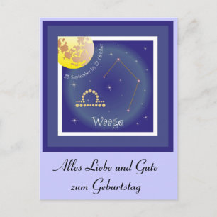 Carte Postale Balance 24 septembre au 23 octobre