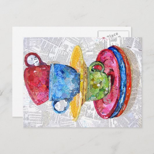 Carte Postale Balance - collage (Devant / Derrière)