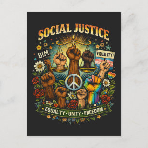 Carte Postale Balance de la justice