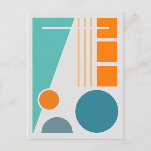 Carte Postale Balance géométrique 1 Conception abstraite (Devant)