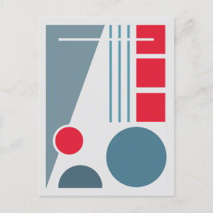 Carte Postale Balance géométrique 1 Conception abstraite