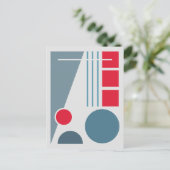 Carte Postale Balance géométrique 1 Conception abstraite (Debout devant)