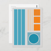 Carte Postale Balance géométrique 2 Conception abstraite (Devant / Derrière)