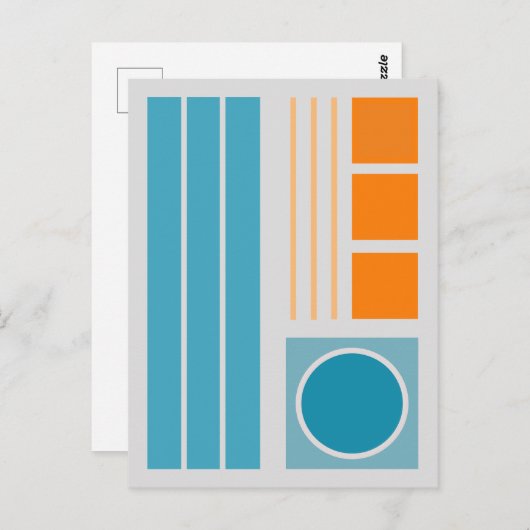 Carte Postale Balance géométrique 2 Conception abstraite (Devant / Derrière)