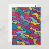 Carte Postale Balances arc-en-ciel Abstraites (Devant / Derrière)