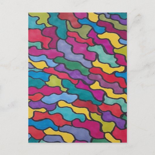 Carte Postale Balances arc-en-ciel Abstraites (Devant)
