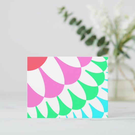 Carte Postale Balances arc-en-ciel blanches (Debout devant)