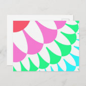 Carte Postale Balances arc-en-ciel blanches (Devant / Derrière)