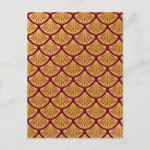 Carte Postale Balances de sirène Art déco - Magenta