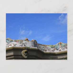 Carte Postale Balances en mosaïque dans le parc Guell de Gaudi