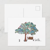 Carte Postale Balançoire d'arbre (Devant / Derrière)