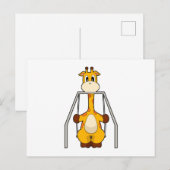 Carte Postale Balançoire de girafe (Devant / Derrière)