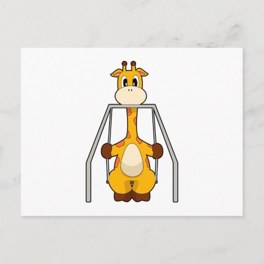 Carte Postale Balançoire de girafe (Devant)