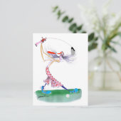 Carte Postale balançoire de golf, tony fernandes (Debout devant)