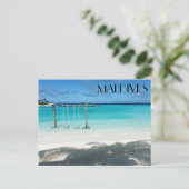 Carte Postale balançoire de maldives (Debout devant)