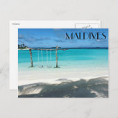 Carte Postale balançoire de maldives (Devant / Derrière)