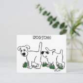 Carte Postale Balayage de chien ! (Debout devant)
