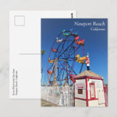 Carte Postale Balboa Fun Zone, Newport Beach, Californie (Devant / Derrière)