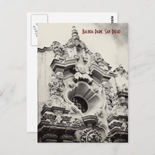 Carte Postale Balboa Park (Devant / Derrière)