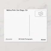 Carte Postale Balboa Park, San Diego, CA (Dos)