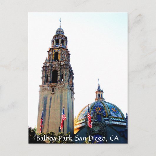 Carte Postale Balboa Park San Diego, CA (Devant)