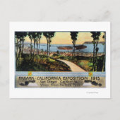 Carte Postale Balboa Park Vue de la ville, Panama-CA Expo (Devant)