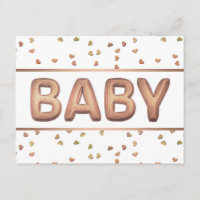 Balcon bébé | Élégant Baby shower Rose or