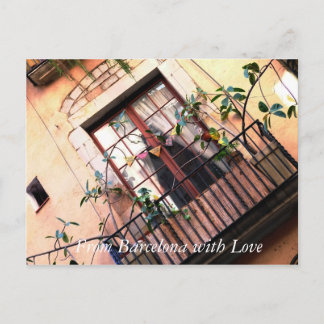 Carte Postale Balcon de Barcelone
