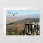 Carte Postale balcon de la vallée du rift (Devant / Derrière)