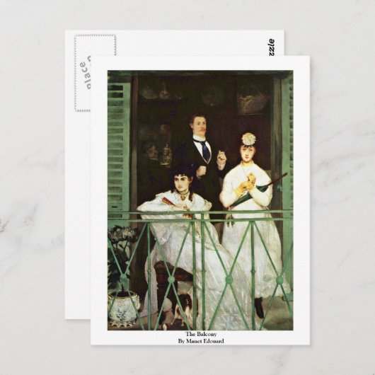 Carte Postale Balcon De Manet Edouard (Devant / Derrière)