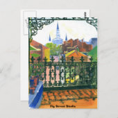 Carte Postale Balcon du quartier français, Studio Fig Street (Devant / Derrière)